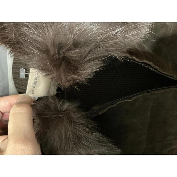 Escapade suede Medium Brown knee length jacket - Picture 6 of 10